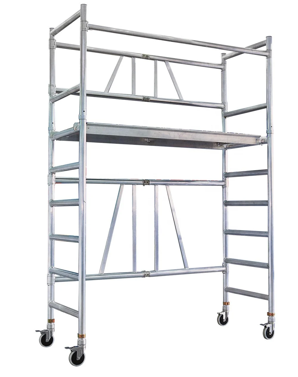 Factory price TUV certified single width foldable ladder & scaffolding parts construction scaffolding tube