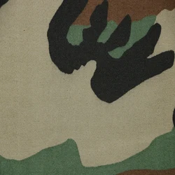 Nylon cotton sateen printed woodland camouflage uniform fabric BT-237