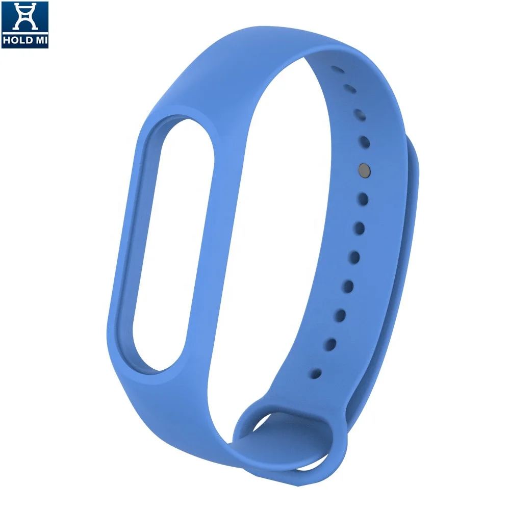 Discount product 430222 series nice acid blue color silicone watch bracelet for mi bands