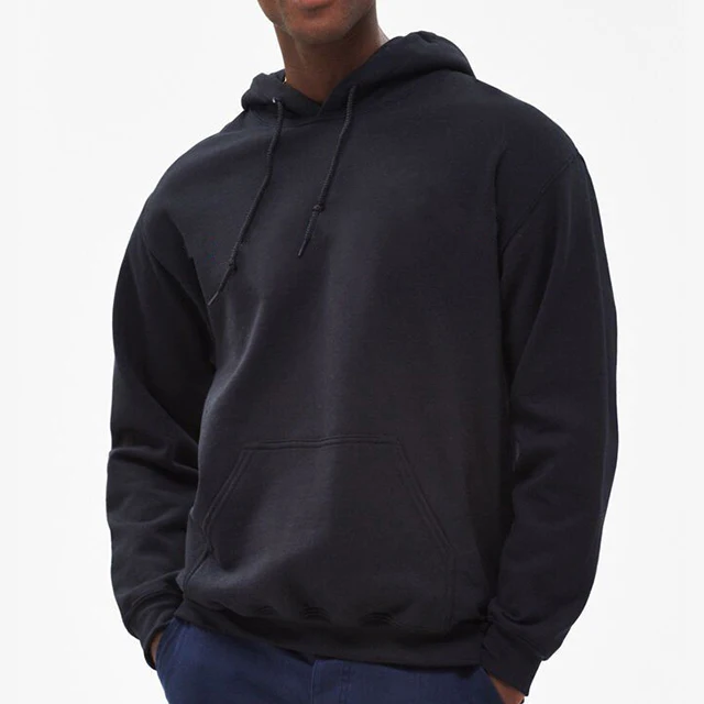 
Casual wholesale high quality 80% Cotton 20% Polyester Fleece Pullover men hoodie 