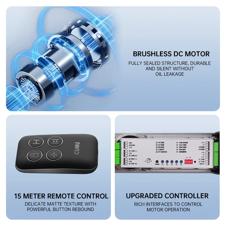 CMD-100 Modern Design Automatic Swing Door Opener Kit with Push-Arm Machine Switch Remote Control