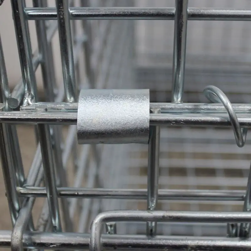 Wholesale Custom Professional Warehouse Galvanized Partition Lockable Layer Forklift Metal Wire Mesh Cage