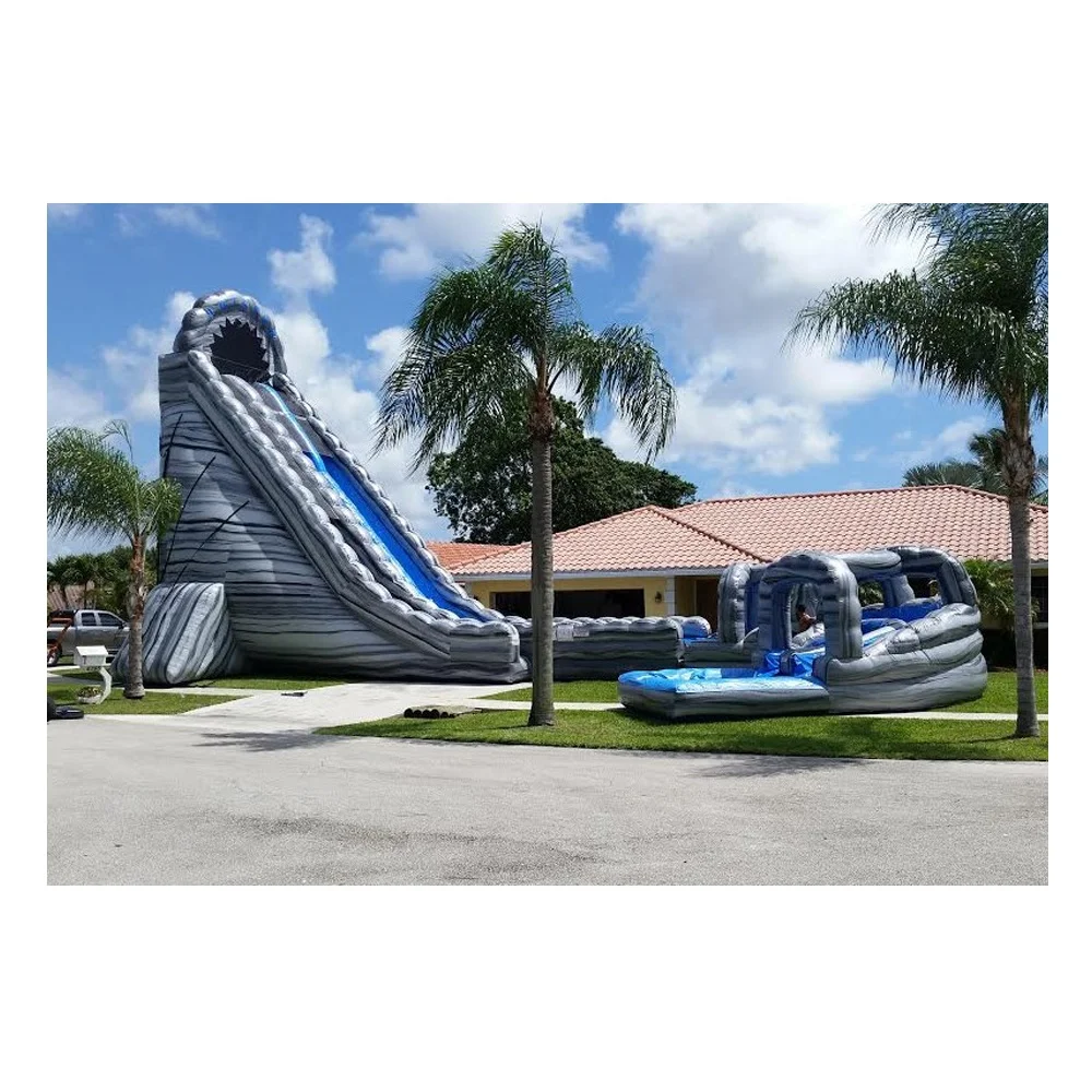 40ft Tall The Twister with Curve Water Slide Giant Adult Inflatable Water Slide For Sale