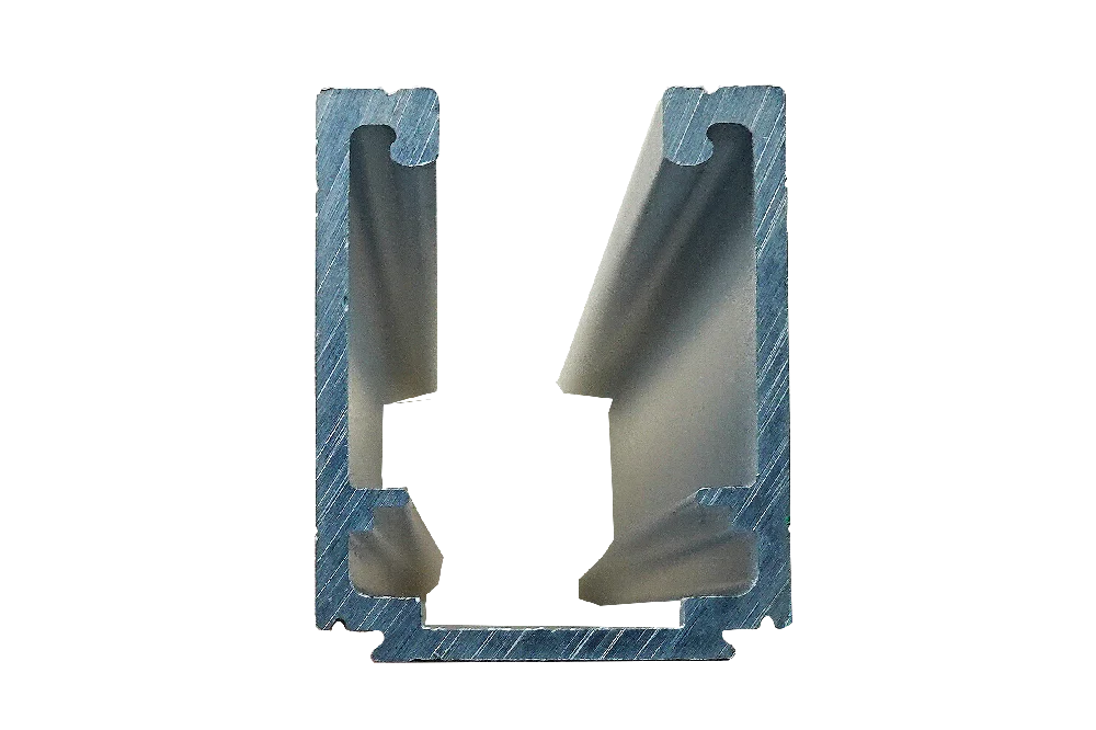 Heavy Duty Sliding Door Tracks and Rollers System 1.15KGS / Meter Aluminum Alloy Sliding Barn Door three Track Hanging Top Wheel