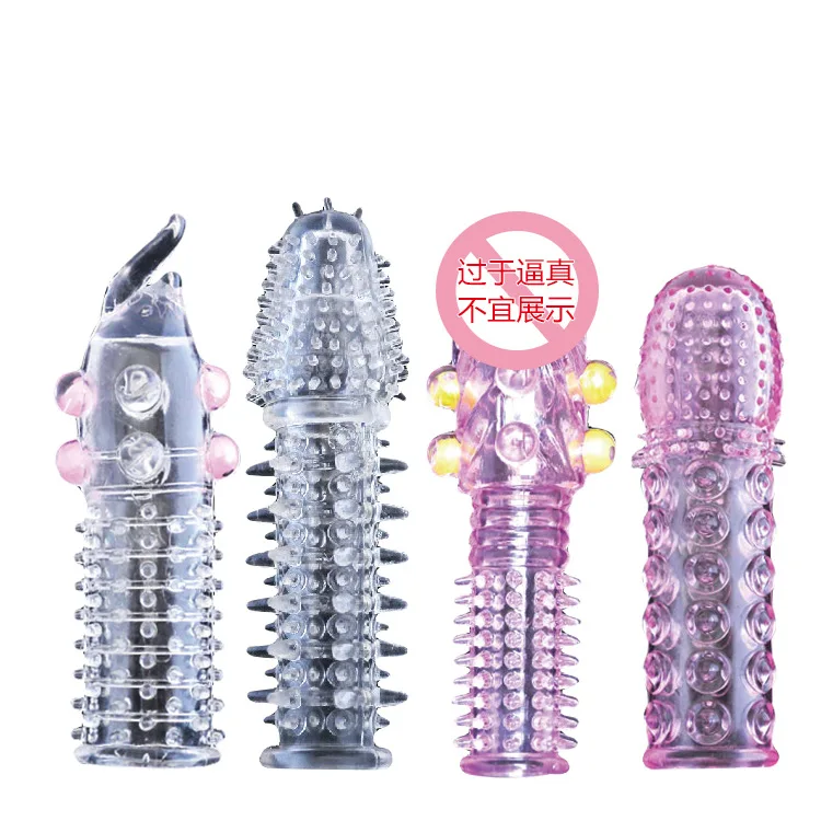 2023 extremely sexy product China SHIDUNSI crystal sleeve silicone spike condom crystal condom for men sex toy