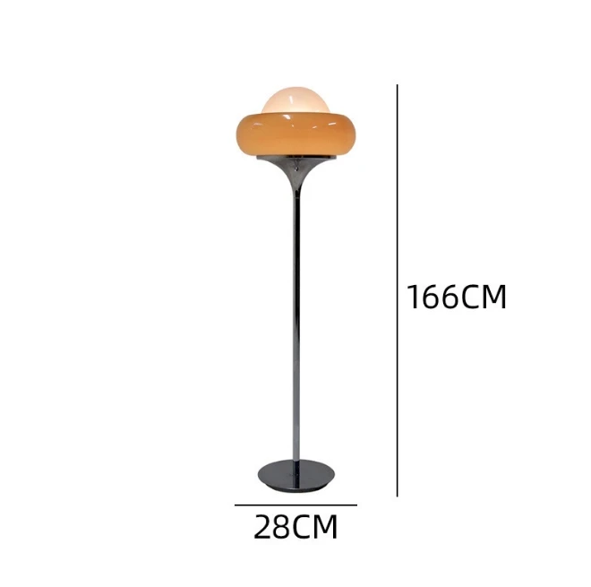 metal modern standing floor lamp glass shade e27 bedroom bedside home decorative ground floor light