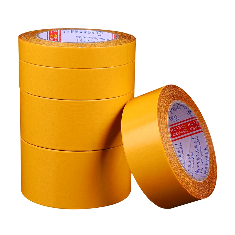 Heavy Duty Waterproof Self Adhesive Double sided Transparent Reinforced Fiberglass mesh Tape for carpet fixing
