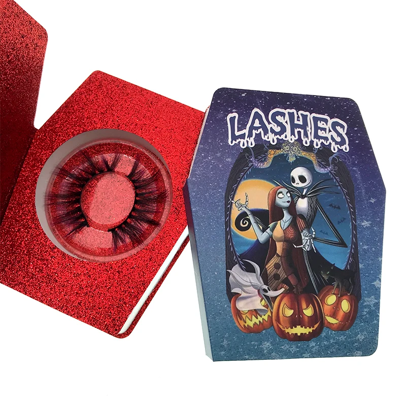 
Ready To Ship 2020 New Arrival Halloween eyelash packaging boxes coffin eyelash box 