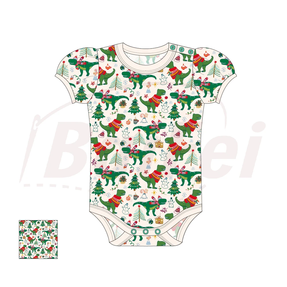 New Born Baby Clothes Printed 95% Bamboo 5% Spandex Jumpsuit Knitted Infant Sleepsuit Newborn Baby Clothes Bamboo Pajamas