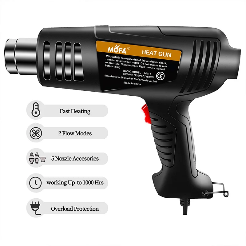 First Rate China 230V Hot Packing Shrink Wrap Heat Gun for PVC Welding