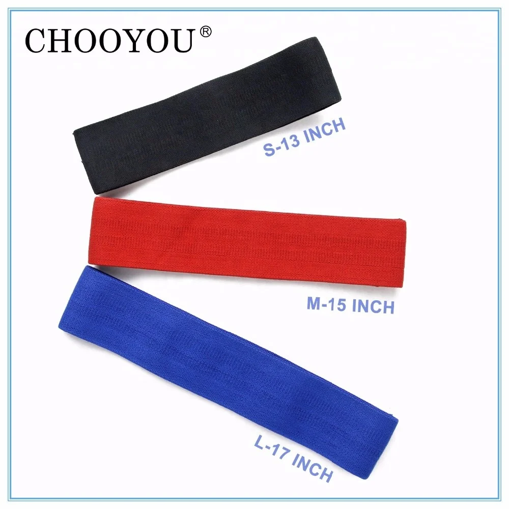 Elastic Hip Bands Non Slip Exercise Booty Bands for Women