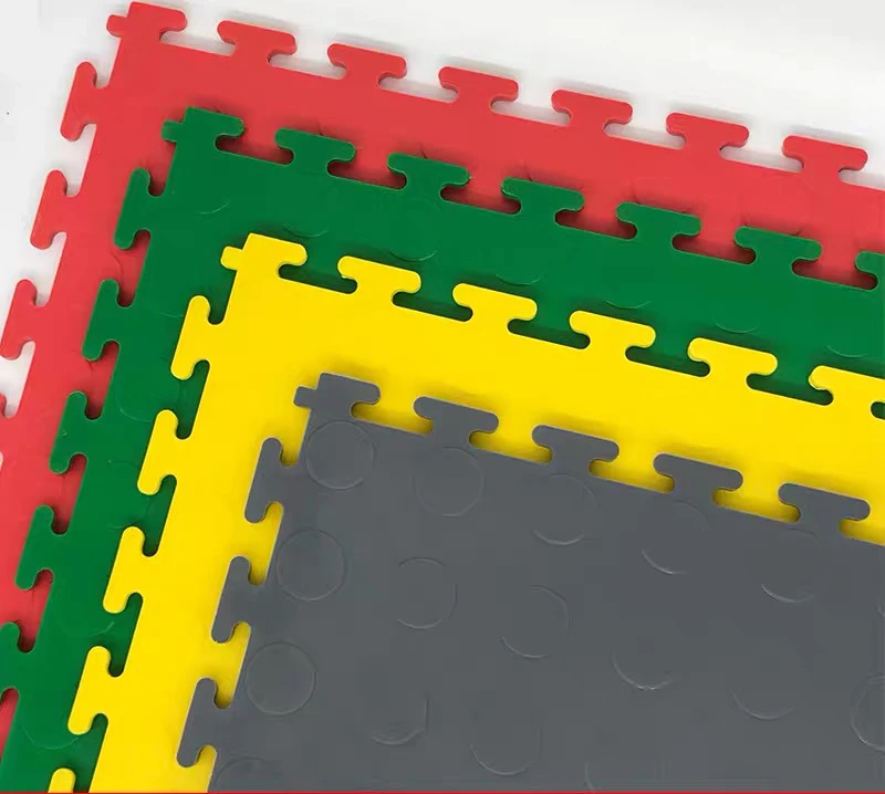 
interlock easy-cleaned vinyl floor tiles click plastic pvc floor for warehouse 