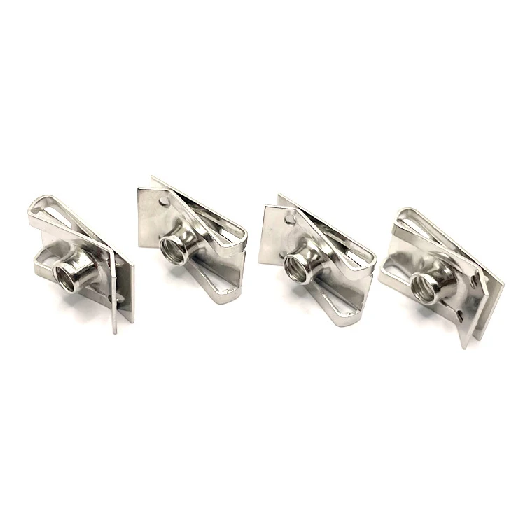 M4/M5/M6/M8/M10 Stainless Steel Leaf Plate Spring Speed Clamping Nuts Lock Nut U Spring Clip Nut