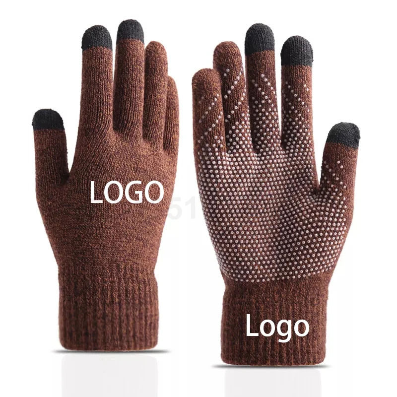 Anti Slip Dots Gloves Custom Logo Non-Slip Gloves Mittens