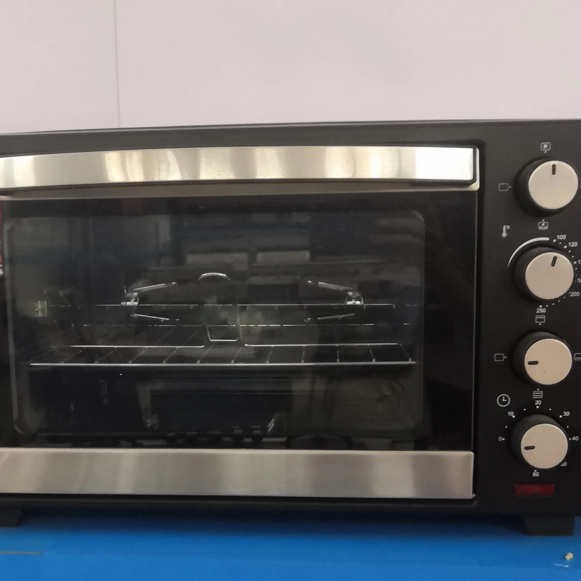 Kitchen Toaster Oven Convection Cake Bread Baking Oven with Adjustable Grill Rack & 60 Minute Timer