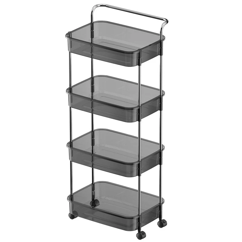 Large Capacity Practical Bathroom Kitchen Tool Storage Plastic Kitchen Tool Storage Plastic Rolling Cart