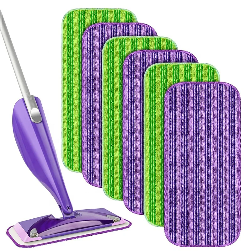 Suitable for Swi ffer Wet Jet 12inch  Microfiber Flat Mop Refill Machine Washable Mop Head
