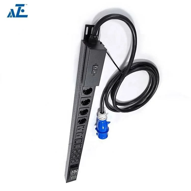 1U 12port Intelligent Power Distribution Unit Metered Rack PDU for KVM console switch