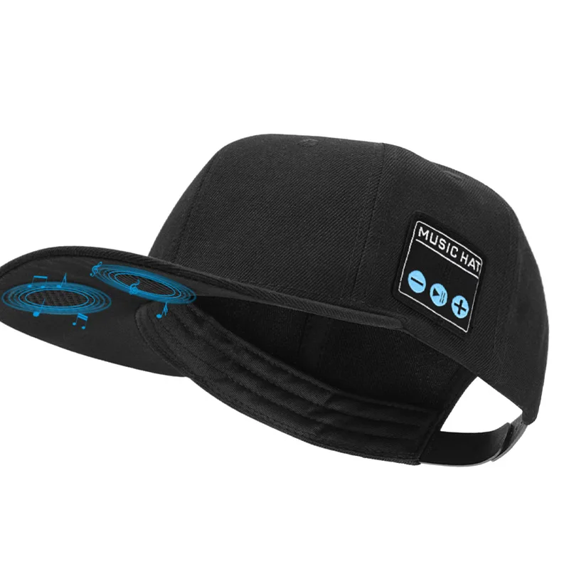 2023 Cross border New Bluetooth Earphones Music Hat Outdoor Listening Creative Street Dance Hat with Sound Baseball Hat