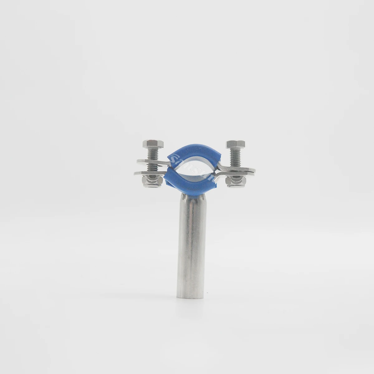 Санитарная Обойма листовая из Нержавеющей Стали Трубный Держатель С Синей Резиновой Вставкой