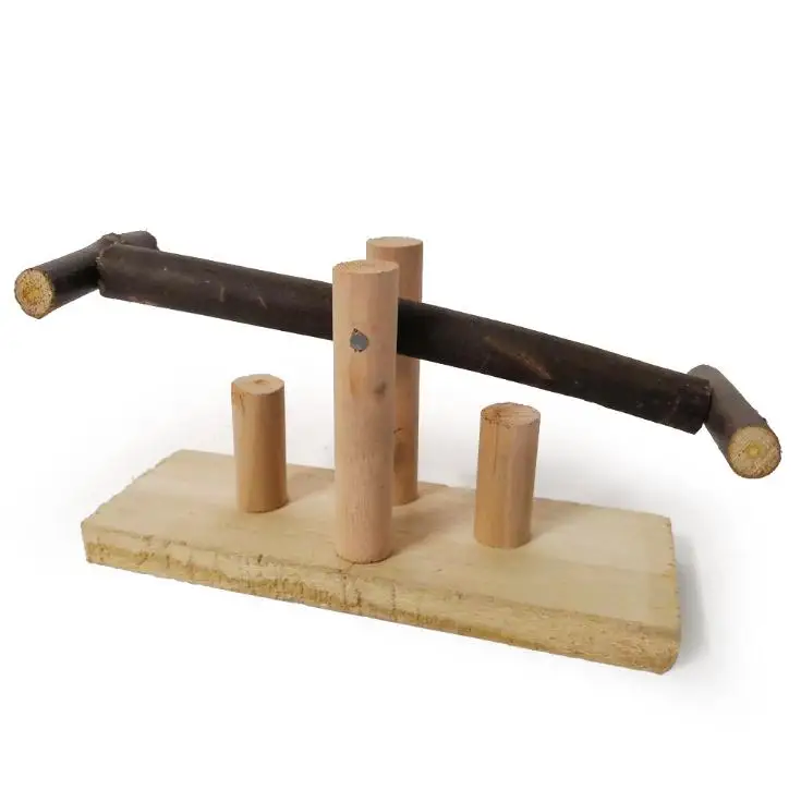 Funny Parrot Interactive Training Toy Bird Seesaw Toys Playing Exercising Parrot Toy