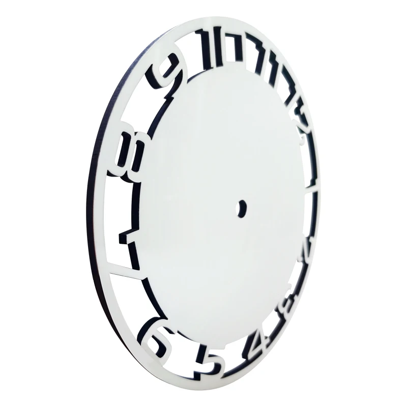 Заводская цена 20 см 30 сублимационная печать Термотрансферная часы из ДВП настенные круглой формы