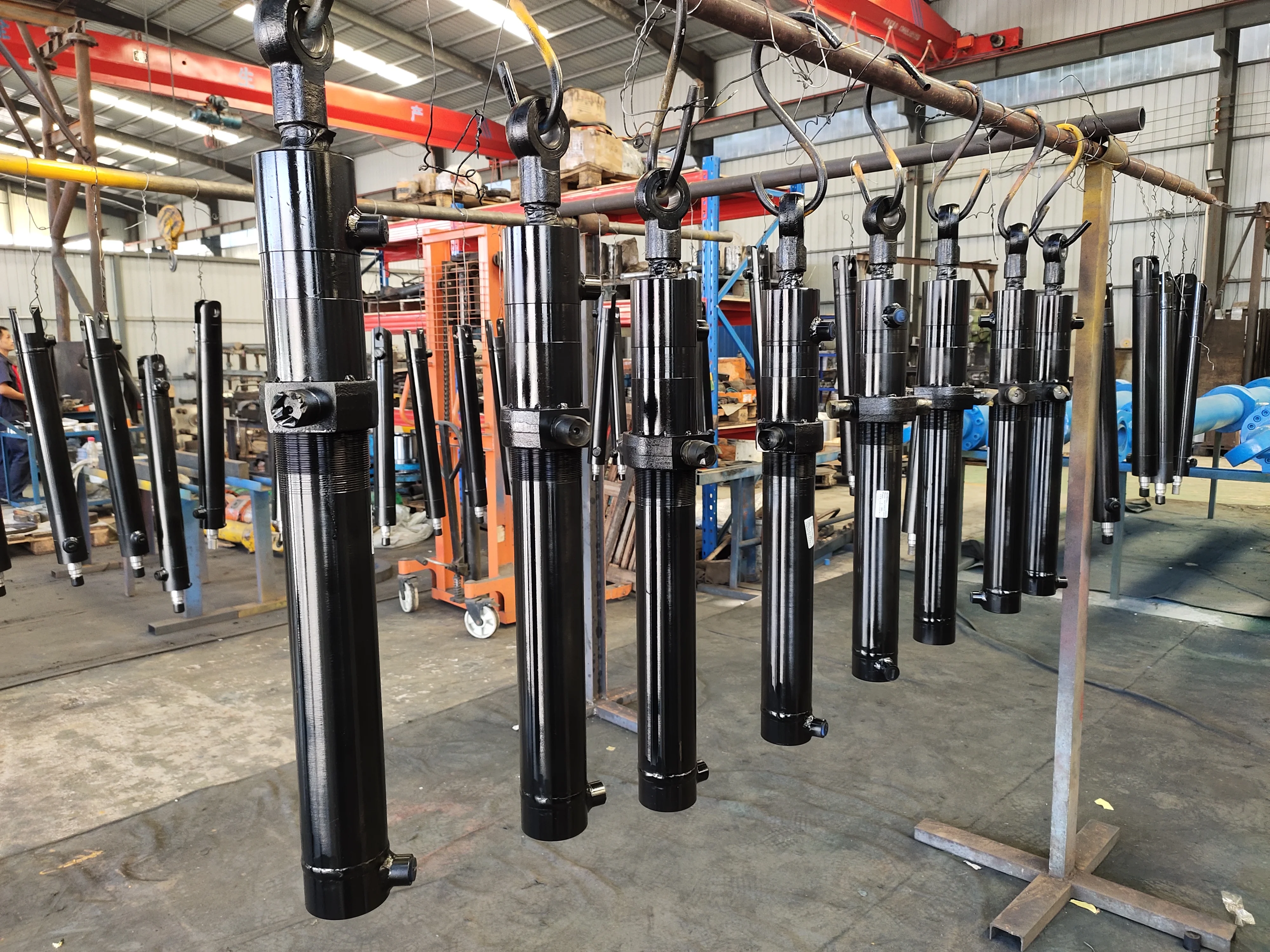 HSG series cheap long stroke double acting hydraulic cylinders with pin flange mounting