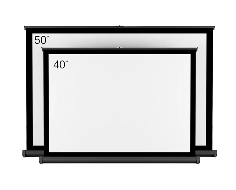 портативный мини настольный проектор экран складной экран/стол рулон проекционный экран Внутренний/открытый матовый белый