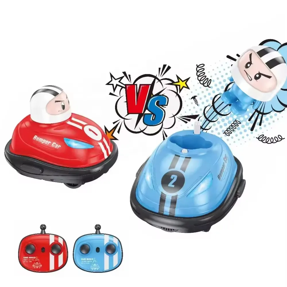 Novelty 2-Player RC Bumper Cars Toys Fun Versus Game Remote Control Crash Car toy Kids Radio Control Battle Car Toy
