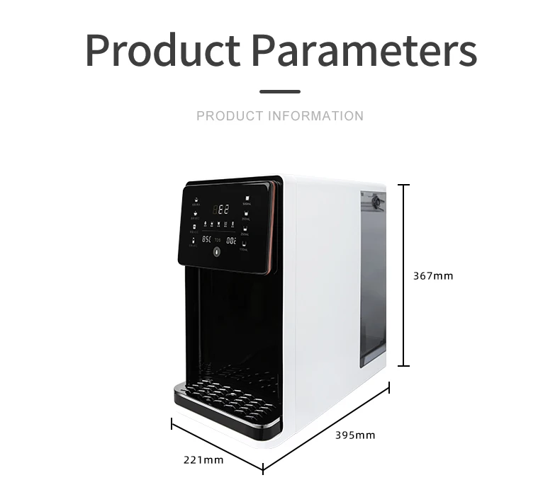 Countertop Reverse Osmosis Water Filter System 5 Stage Purification Portable Compact Ro Water Purifier For Home Drinking