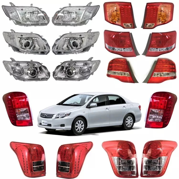In Stock toyota axio headlight Tail Light Accessories For Axio Fielder 2006-2008 Japanese Car Led Headlight Atuo Rear Light