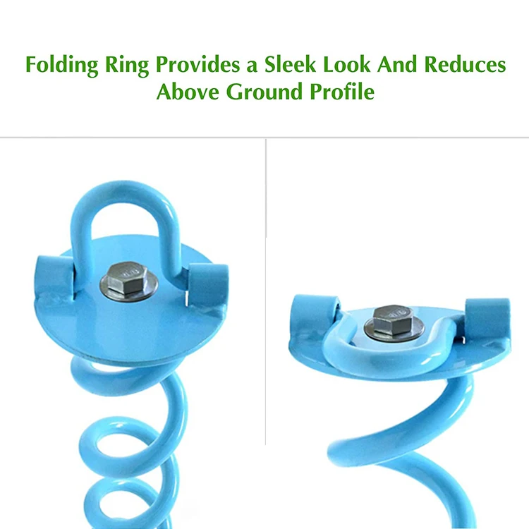 Metal kit tie down securing backyard trampoline anchors stake tent spiral nail outdoor camping ground screw anchor twist stakes