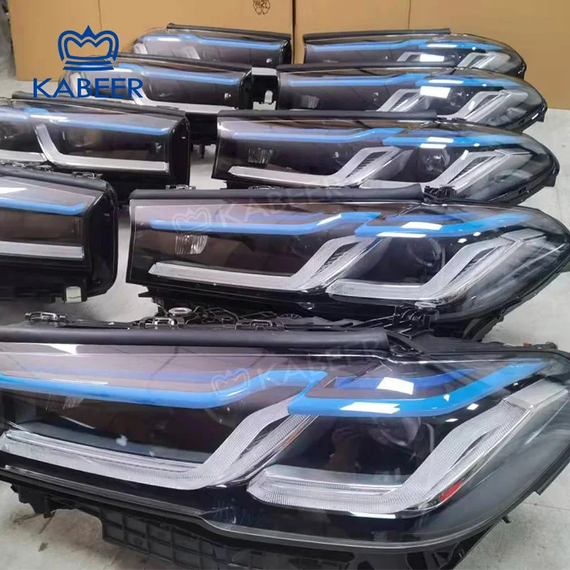KABEER 5 series LCI G30 G31 G38 M5 Headlight 2017 LED upgrade to 2021 Laser Headlight Modified headlight head lamp light system