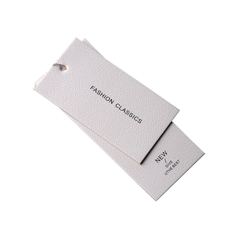 New Style Blank Paper Tags For Clothing White Label Products T Shirt Tag Label Custom With Labels Tag Pin For T Shirt