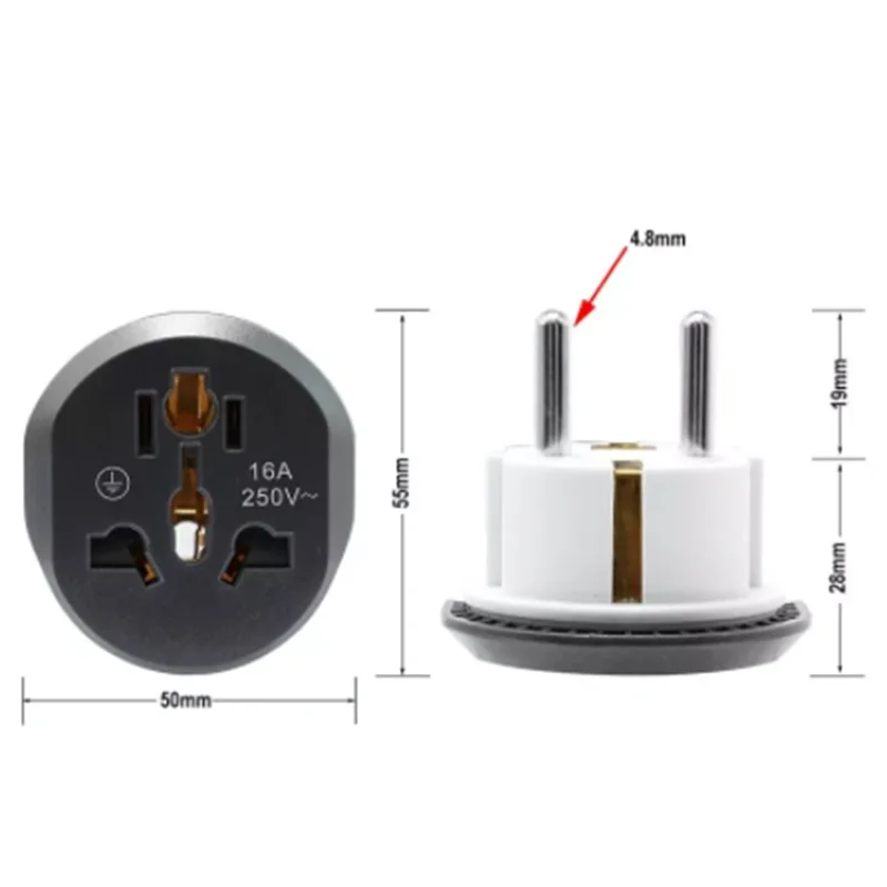 Universal AU UK American US To Germany Plug Adapter Electric Power Charger Sockets Electrical Outlet