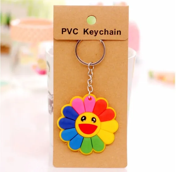 Custom Or Standard Factory Price Chains Promotion Soft Pvc Car Tire Keychain