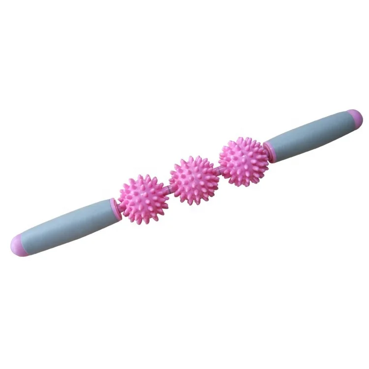  Тренажерный зал Stick 3 колючий шарик мышц упражнения йоги массажный ролик из