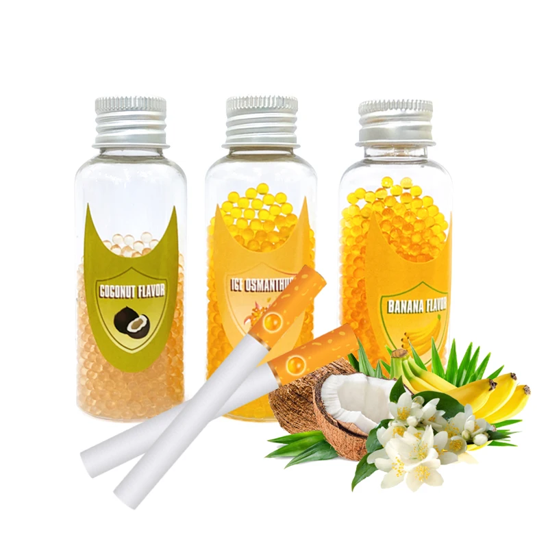 Buy tobacco capsule menthol tea mint balls  cigarettes flavor ball pusher custom smoking filter tips