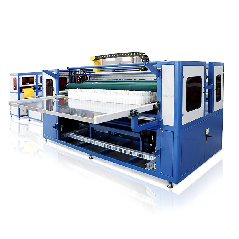 Китай Фошань kimkoo JK-AS2 пенный латексный матрас производство джинсовые платья-комбинезоны с карманами машина