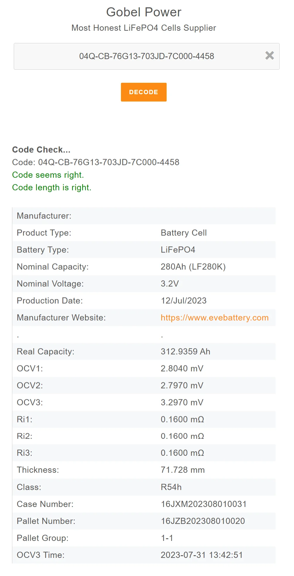 Sunshine Ossi Tested- Germany Stock EV280Ah Lifepo4 Battery Grade a LF280k+actual Capacity Over 300ah+free Busbars Bolts+DDP