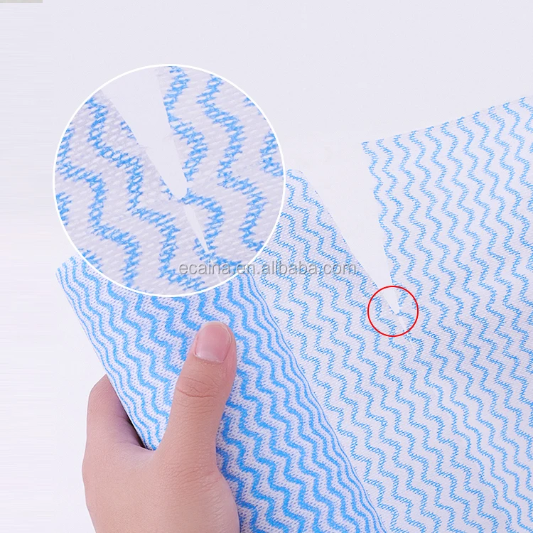 Biodegradable fabrics wiping cloth non-woven material handy cleaning towels roll for cleaning