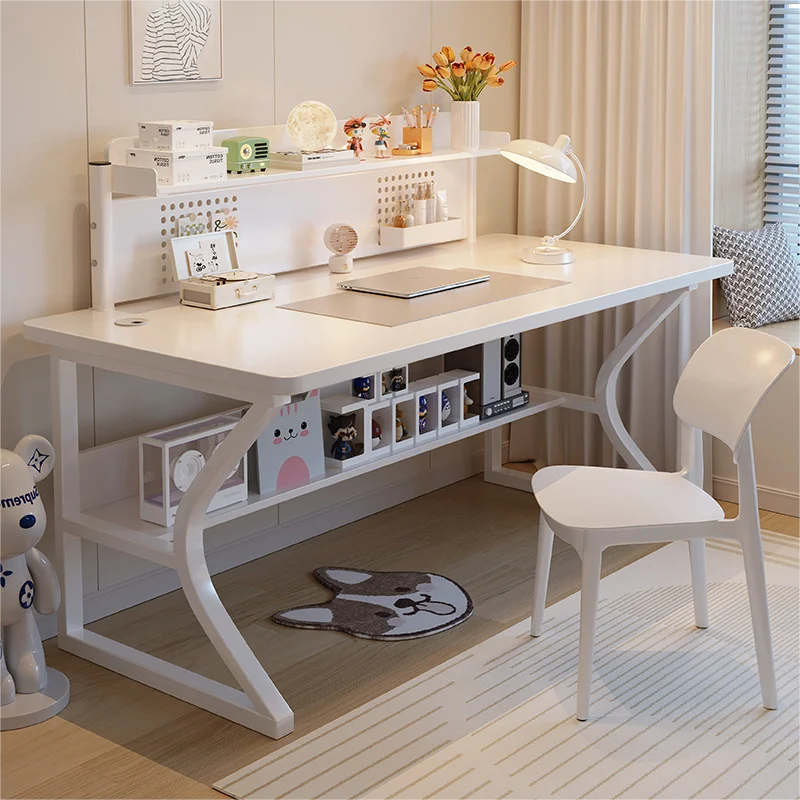 Home Desktop Computer Desk Study Bookshelf Combination Multifunctional Table Simple Writing Home Office Desk