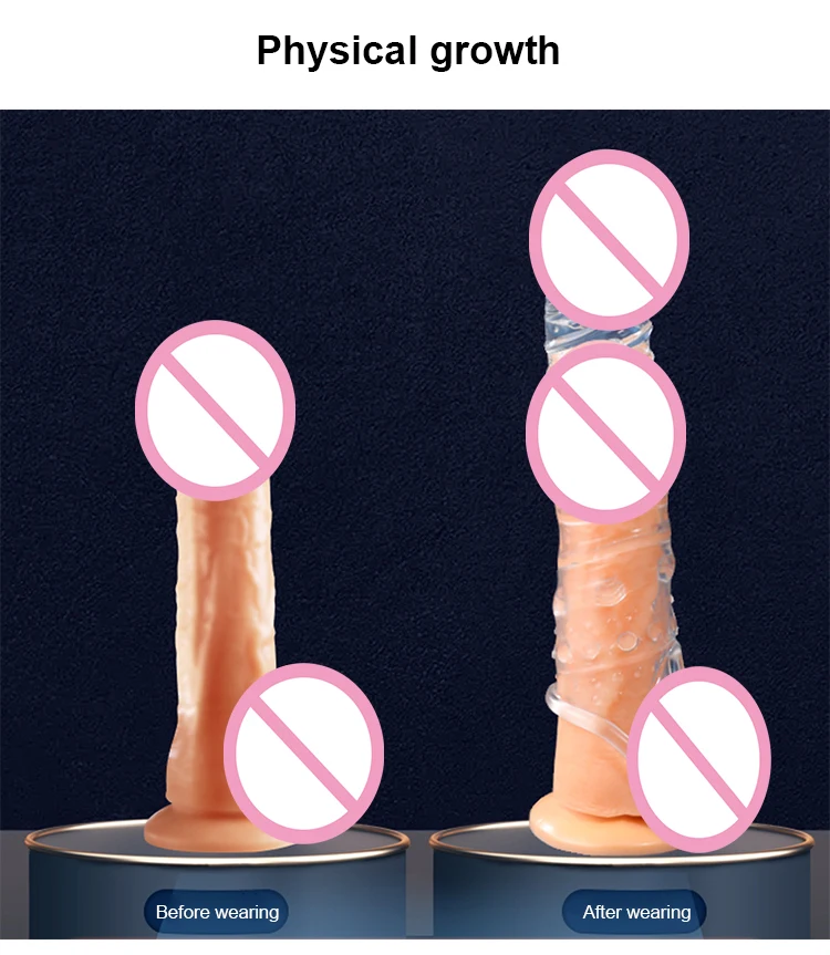 Top Quality Low Price Cock Sleeve Penis Extender Reusable Cock Sleeve Penis Extender Realistic Cock Sleeve Penis Extender