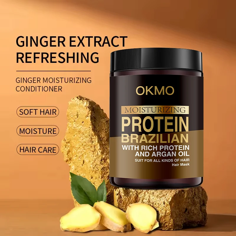 Deeply nourish damaged hair Repairing smooth oil control fluffy mask treatment Moisture protein brazilian argan oil hair mask