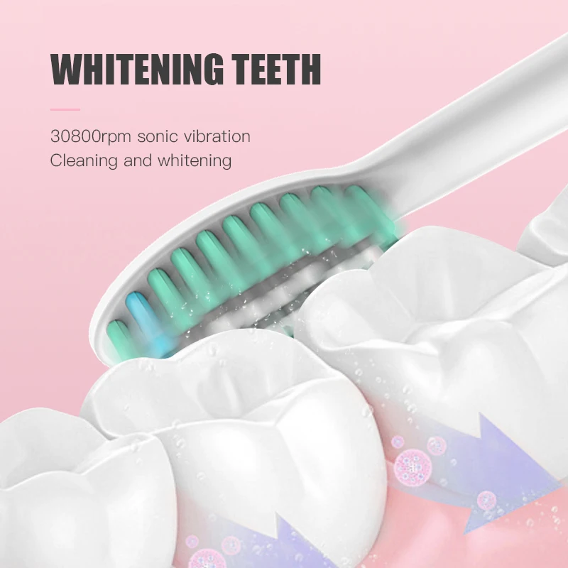 
2021 Cheap Custom Logo 5 Mode Sonic Automatic Wireless Electric Toothbrush 