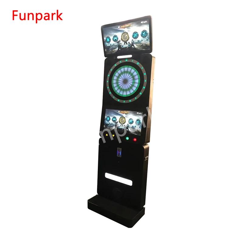 Hot Selling Video Online Coin Operated Dart Arcade Game Amusement Sport Dart Machine with Stereo and Monitor