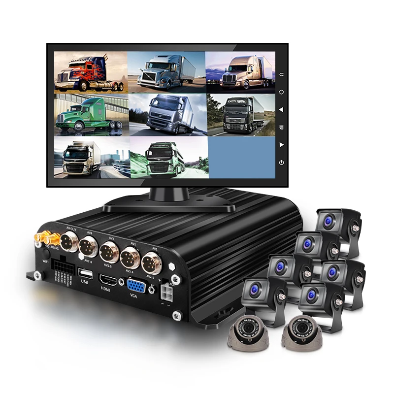 Car Bus Truck Vehicle CCTV MDVR 8 Channel 1080P AHD Special Vehicle  Blackbox DVR Factory 2TB HDD Recording