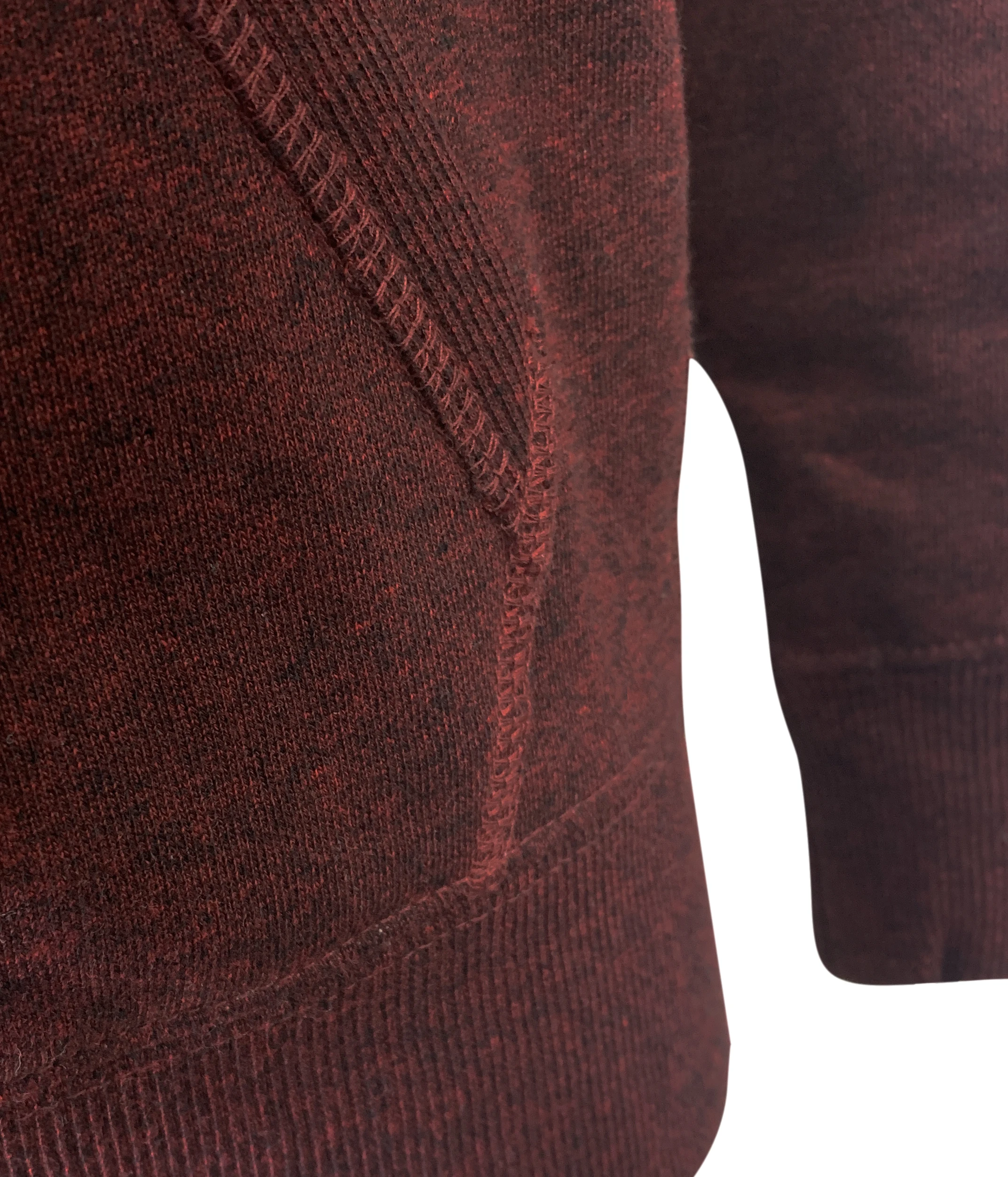 Повседневный темно-красный винный теплый пуловер с логотипом на заказ, мужские зимние толстовки на молнии