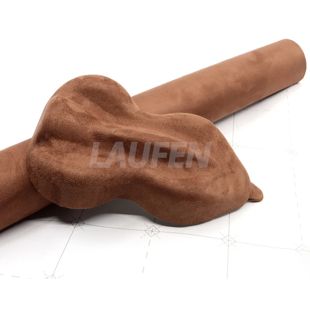 VEHICLE HOME UPHOLSTERY - ADHESIVE WRAP FABRIC - ALCANTARA - CHOCO