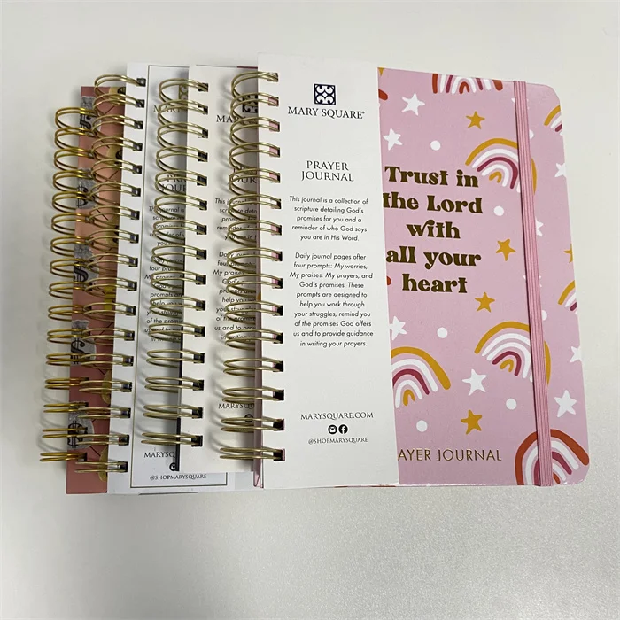 High Quality colour book cover customize books agendas diary notebook planner monthly budget planner